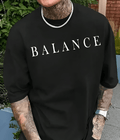 UrbanOutfits Men Oversized T-Shirt Black / S BALANCE - Men Oversized T-shirt