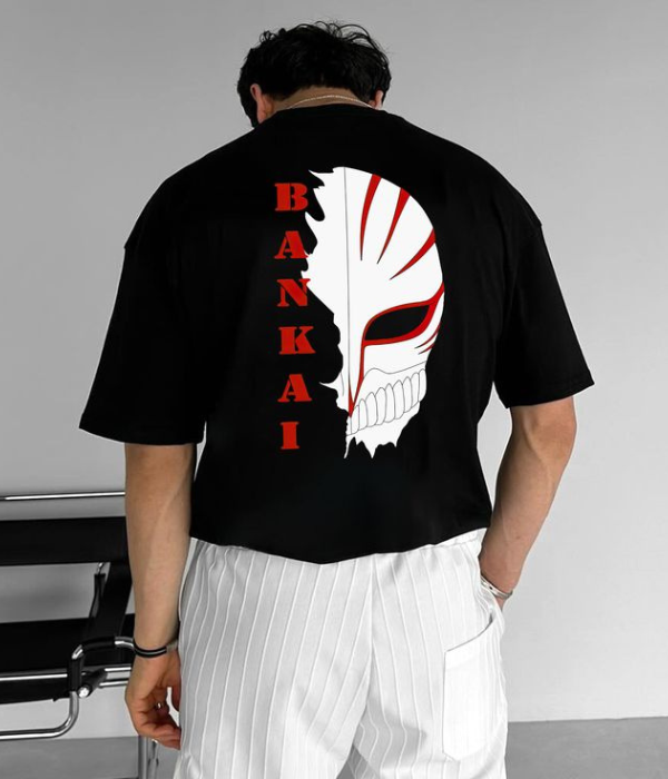 UrbanOutfits Men Oversized T-Shirt Black / S BANKAI- Men Oversized T-shirt