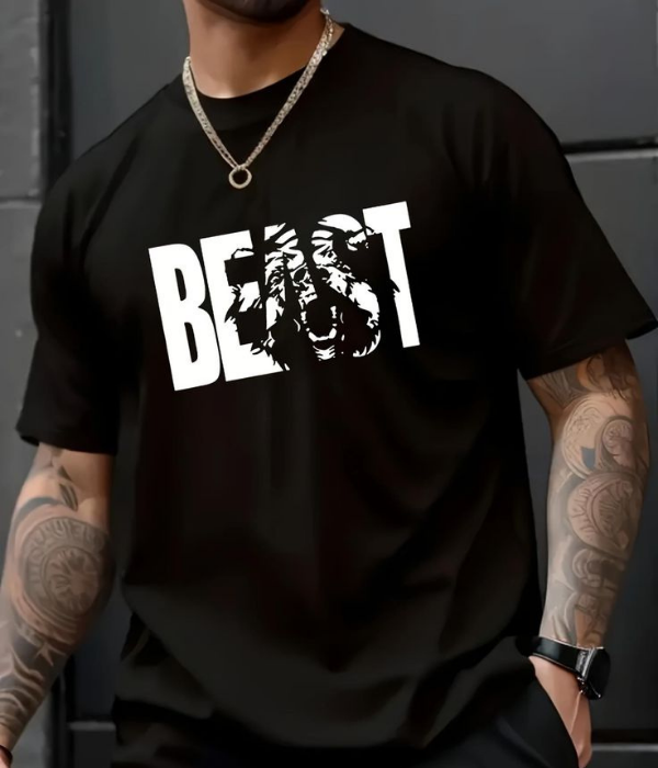 UrbanOutfits Men Oversized T-Shirt Black / S BEAST - Men Oversized T-shirt