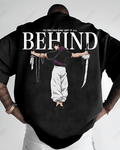 UrbanOutfits Men Oversized T-Shirt Black / S Behind - Men oversized T-shirt