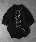 UrbanOutfits Men Oversized T-Shirt Black / S Double Face - Men Oversized T-shirt