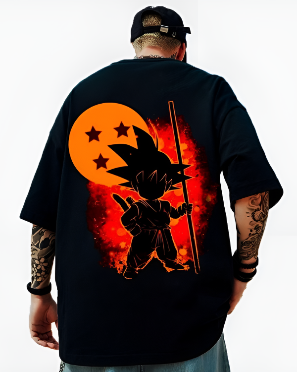 UrbanOutfits Men Oversized T-Shirt Black / S Dragon Ball Goku - Men oversized T-shirt
