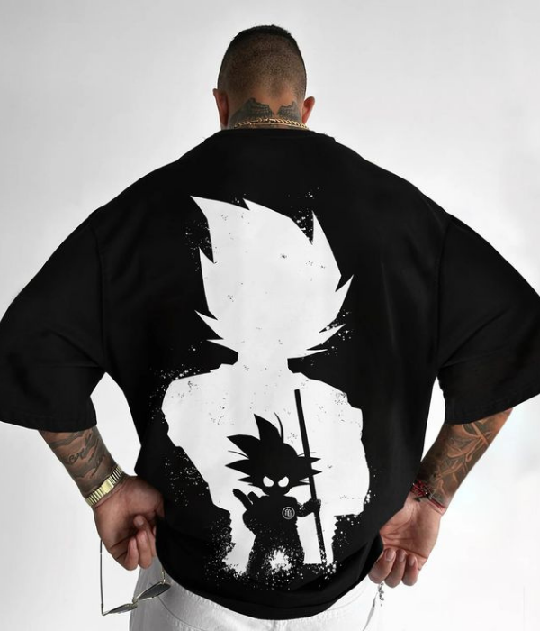 UrbanOutfits Men Oversized T-Shirt Black / S DRAGON BALL -Men Oversized T-shirt