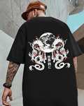 UrbanOutfits Men Oversized T-Shirt Black / S Dragon - Men oversized T-shirt