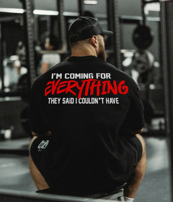 UrbanOutfits Men Oversized T-Shirt Black / S ' EVERYTHING ' Men Oversized T-shirt