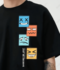 UrbanOutfits Men Oversized T-Shirt Black / S JUST BE DECISIVE - Men Oversized T-shirt