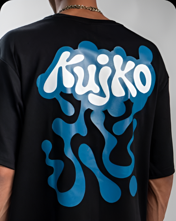 UrbanOutfits Men Oversized T-Shirt Black / S Kujko - Men oversized T-shirt