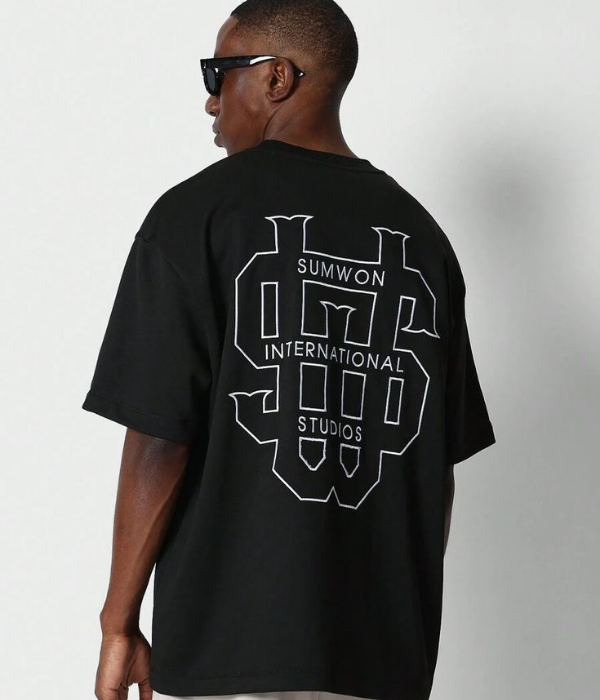 UrbanOutfits Men Oversized T-Shirt Black / S Men Oversized T-shirt