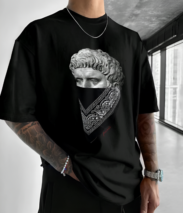UrbanOutfits Men Oversized T-Shirt Black / S Men Oversized T-shirt