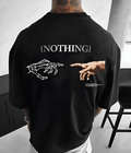 UrbanOutfits Men Oversized T-Shirt Black / S NOTHING - Men Oversized T-shirt
