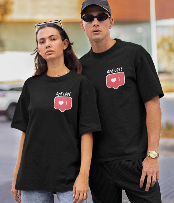 UrbanOutfits Men Oversized T-Shirt Black / S ONE LOVE Oversized T-shirt [ Unisex ]