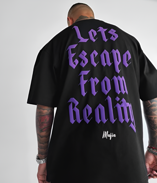 UrbanOutfits Men Oversized T-Shirt Black / S REALITY Oversized T-shirt