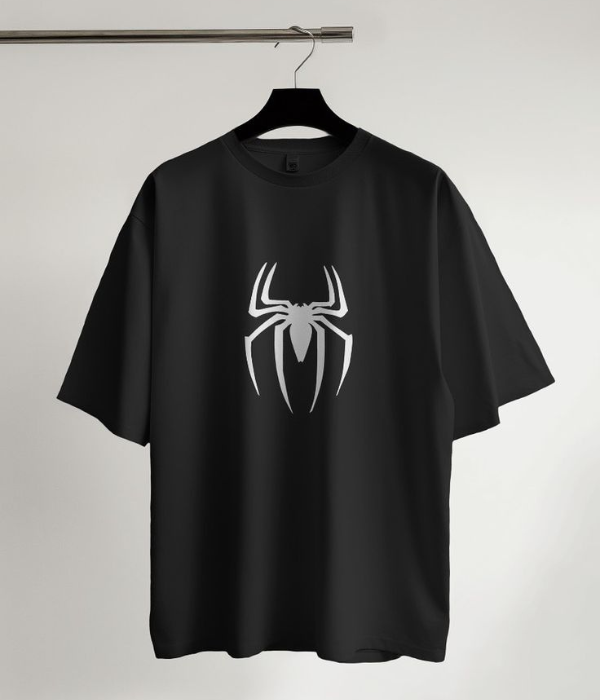 UrbanOutfits Men Oversized T-Shirt Black / S SPIDER- Men Oversized T-shirt