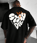UrbanOutfits Men Oversized T-Shirt Black / S STAY DIE Oversized T-shirt