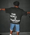 UrbanOutfits Men Oversized T-Shirt Black / S TEMPORARY Men Oversized T-shirt