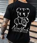 UrbanOutfits Men Oversized T-Shirt Black / S York- Men Oversized T-shirt