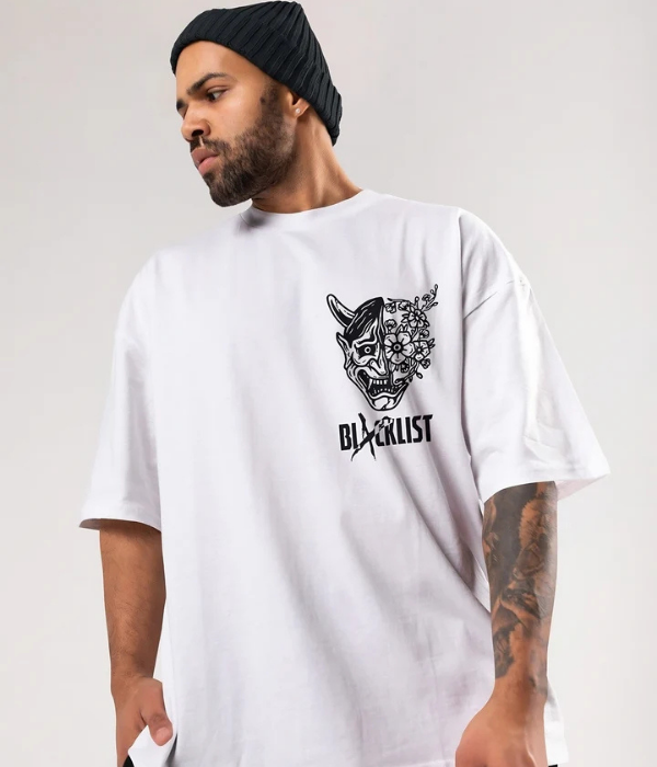 UrbanOutfits Men Oversized T-Shirt ' BLACKLIST ' Men Oversized T-shirt