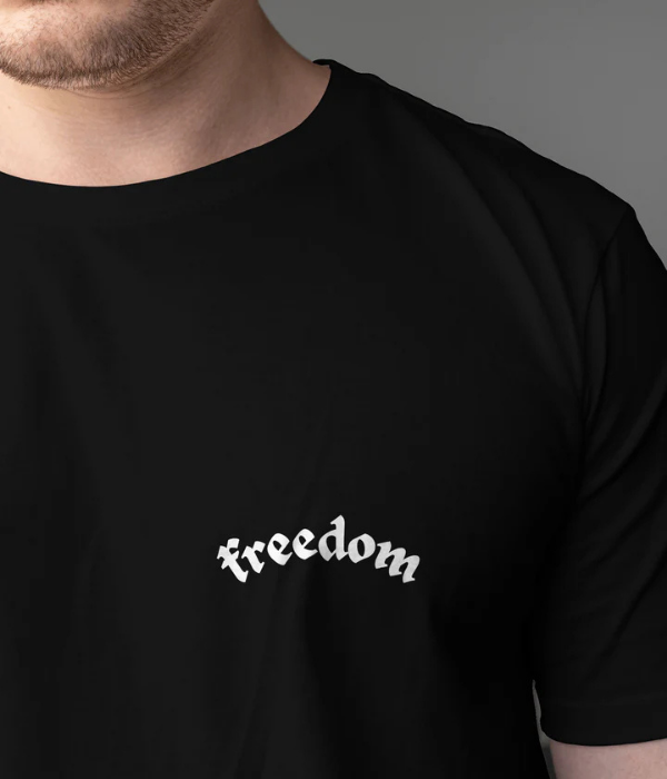 UrbanOutfits Men Oversized T-Shirt ' FREEDOM ' Men Oversized T-shirt