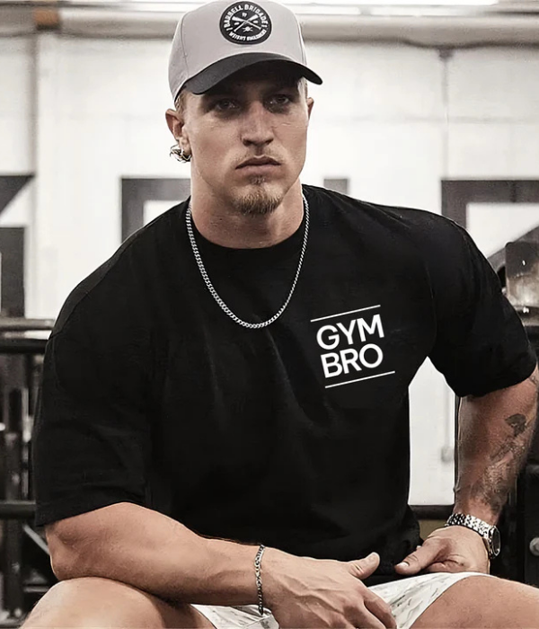 UrbanOutfits Men Oversized T-Shirt ' GYM BRO 'Men Oversized T-shirt