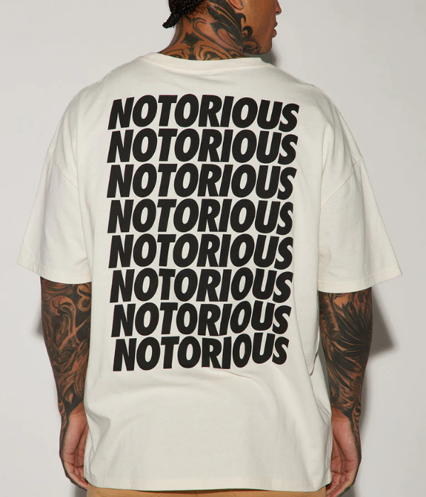 UrbanOutfits Men Oversized T-Shirt of-white / Cotton / S NOTORIOUS Men Oversized T-shirt