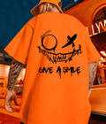 UrbanOutfits Men Oversized T-Shirt Orange / S GIVE A SMILE Oversized T-shirt