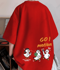 UrbanOutfits Men Oversized T-Shirt Red / S GO ! motion Men Oversized T-shirt