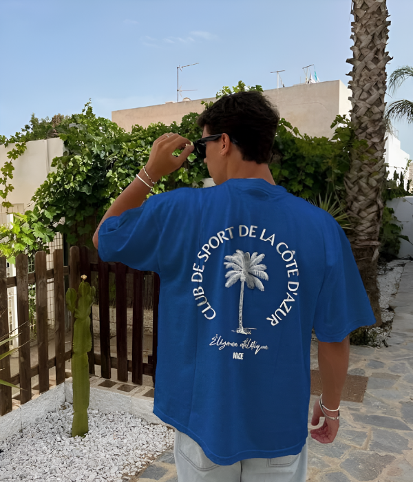 UrbanOutfits Men Oversized T-Shirt Royal Blue / S Cote d'azur Oversized T-shirt