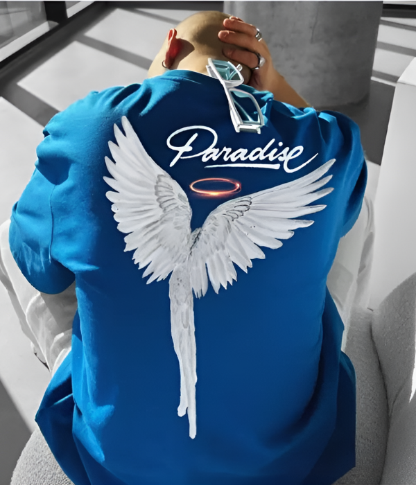 UrbanOutfits Men Oversized T-Shirt Royal Blue / S Paradise Men Oversized T-shirt