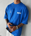 UrbanOutfits Men Oversized T-Shirt Royal Blue / S PARIS Men Oversized T-shhirt