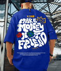 UrbanOutfits Men Oversized T-Shirt Royal Blue / S XING Men Oversized T-shirt