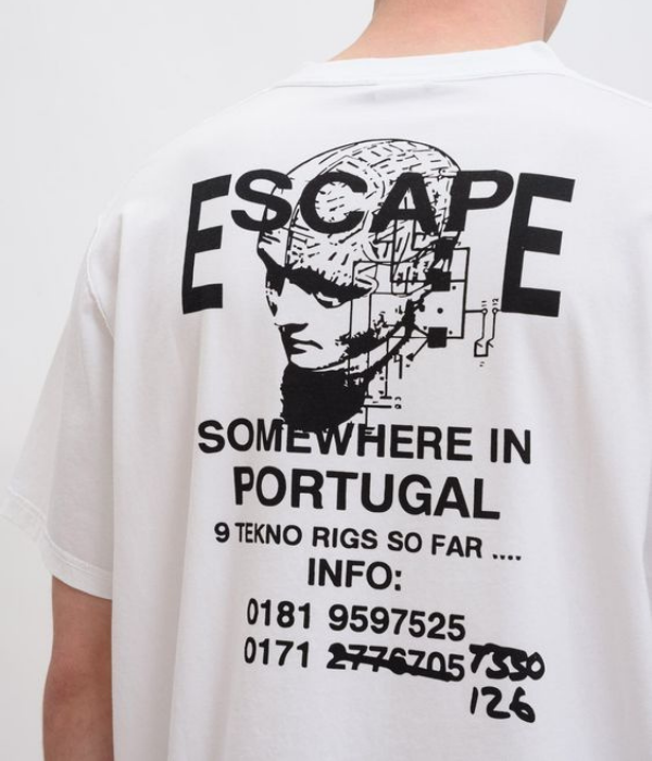 UrbanOutfits Men Oversized T-Shirt White / Cotton / S ESCAPE men Oversized T-Shirt