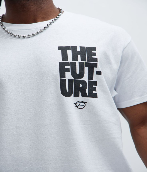 UrbanOutfits Men Oversized T-Shirt White / Cotton / S 'THE FUTURE' men oversized t-shirt