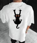UrbanOutfits Men Oversized T-Shirt White / S CAT Oversized T-shirt  [ Unisex ]