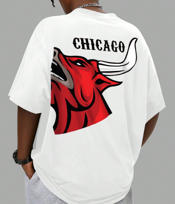 UrbanOutfits Men Oversized T-Shirt White / S CHICAGO Oversized T-shirt