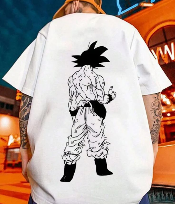 UrbanOutfits Men Oversized T-Shirt White / S DRAGON BALL Men Oversized T-shirt