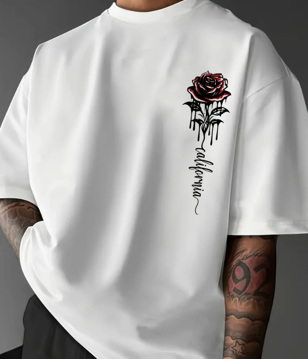 UrbanOutfits Men Oversized T-Shirt White / S Flower Oversized T-shirt [ Unisex ]