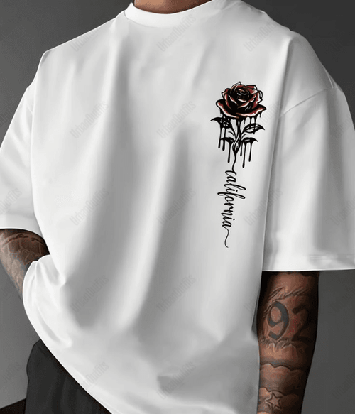 UrbanOutfits Men Oversized T-Shirt White / S Flower Oversized T-shirt [ Unisex ]