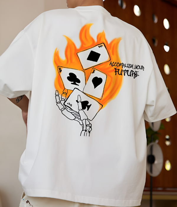 UrbanOutfits Men Oversized T-Shirt White / S FUTURE Men Oversized T-shirt