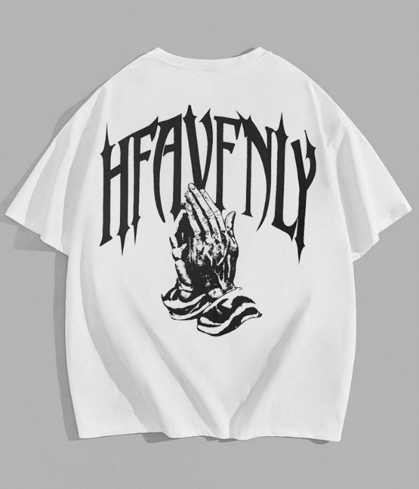 UrbanOutfits Men Oversized T-Shirt White / S ' HFAVFNLY ' Men Oversized T-shirt