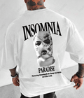 UrbanOutfits Men Oversized T-Shirt White / S ' INSOMNIA ' Men Oversized T-shirt