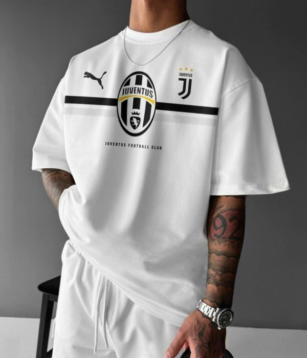 UrbanOutfits Men Oversized T-Shirt White / S JUVENTOS- Men Oversized T-shirt