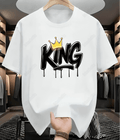 UrbanOutfits Men Oversized T-Shirt White / S KING - Men Oversized T-shirt