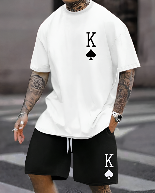 UrbanOutfits Men Oversized T-Shirt White / S King - Men oversized T-shirt