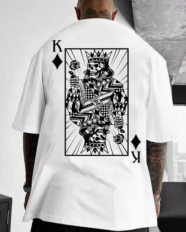 UrbanOutfits Men Oversized T-Shirt White / S KING - Men Oversized T-shirt