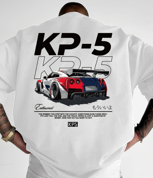 UrbanOutfits Men Oversized T-Shirt White / S KP-5 Men Oversized T-shirt