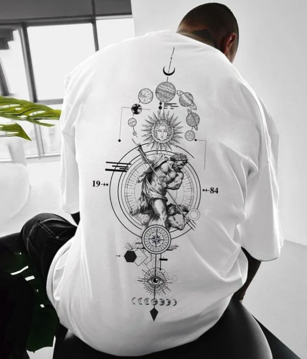 UrbanOutfits Men Oversized T-Shirt White / S Men Oversized T-shirt