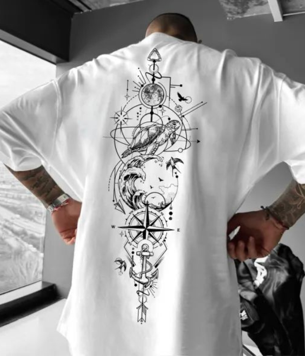 UrbanOutfits Men Oversized T-Shirt White / S Men Oversized T-shirt