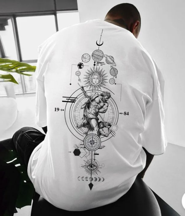 UrbanOutfits Men Oversized T-Shirt White / S Men Oversized T-shirt