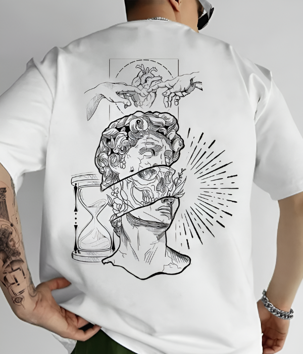 UrbanOutfits Men Oversized T-Shirt White / S Men Oversized T-shirt