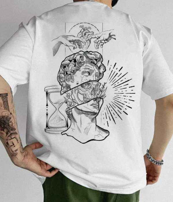 UrbanOutfits Men Oversized T-Shirt White / S Men Oversized T-shirt